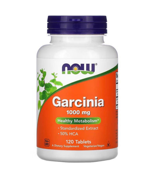 NOW Garcinia 1,000mg (Garcinia Cambogia) | Supports Healthy Metabolism & Weight Loss | 120 Tablets; Exp 07/2028