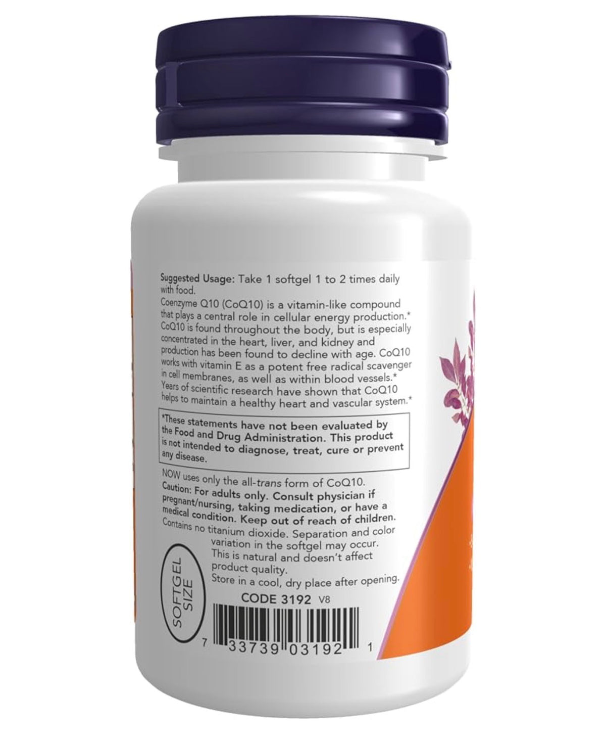 NOW CoQ10 50mg with Selenium & Vitamin E | Supports Energy Production | 50 Softgels; Exp 01/2030