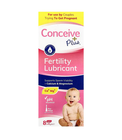 CONCEIVE PLUS  Fertility Lubricant | Supports Sperm Viability | Fertility Friendly | For Use By Couples Trying To Get Pregnant | Mimics Fertile Fluids | 𝐏𝐫𝐞-𝐅𝐢𝐥𝐥𝐞𝐝 𝐀𝐩𝐩𝐥𝐢𝐜𝐚𝐭𝐨𝐫𝐬 - 𝟖 𝐩𝐚𝐜𝐤 𝐱 𝟒𝐠; Exp 01/2028