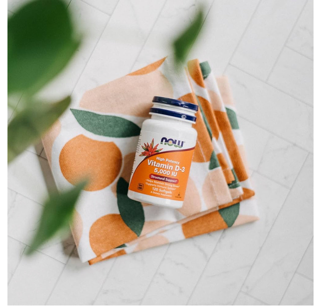 NOW Vitamin D3 5000 IU (125mcg) | Immune and Hormonal Support | 120 Softgels; Exp 04/2029