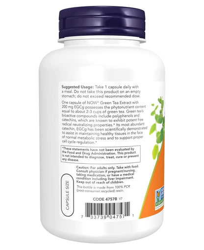 NOW EGCg Green Tea Extract 400mg | Supports Cellular Health | Free Radical Scavenger | 180 Capsules; Exp 04/2030