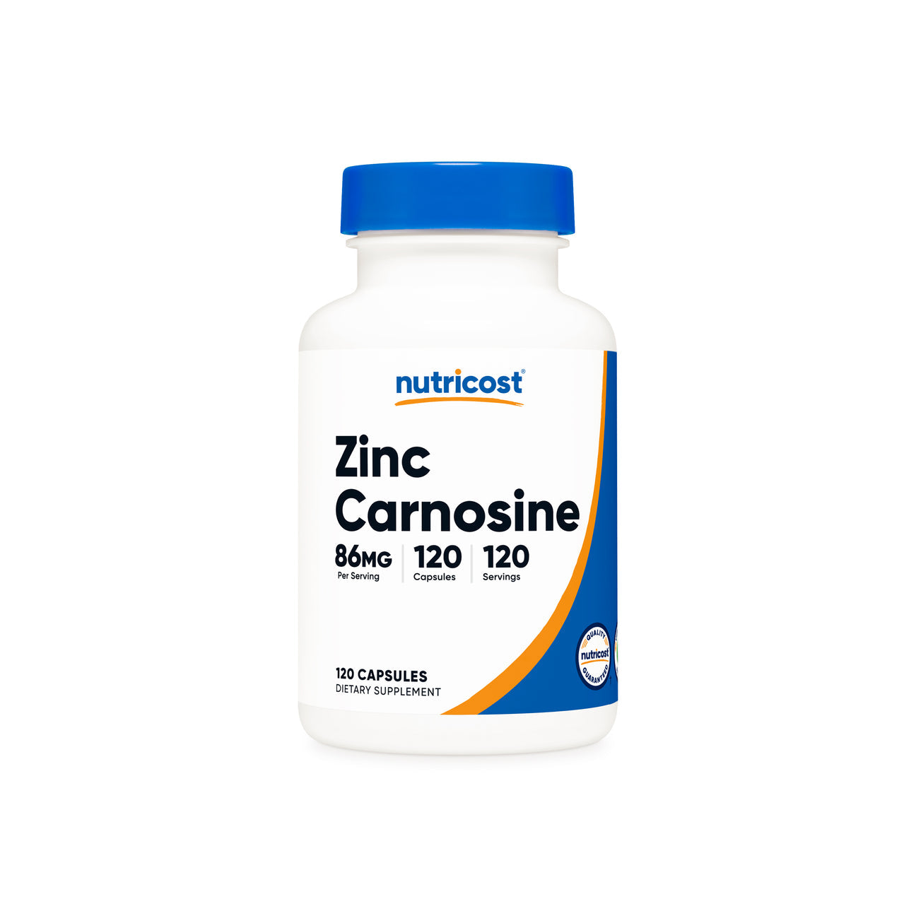 Nutricost Zinc L-Carnosine Complex | Digestive Support | 120 Veggie Capsules; Exp 11/2027