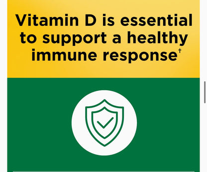 Nature Made Vitamin D3 1000 IU (25 mcg) | Supports Bone, Teeth, Muscle, Hormone and Immune Health | 180 Day Supply | 180 Softgels; Exp 01/2027