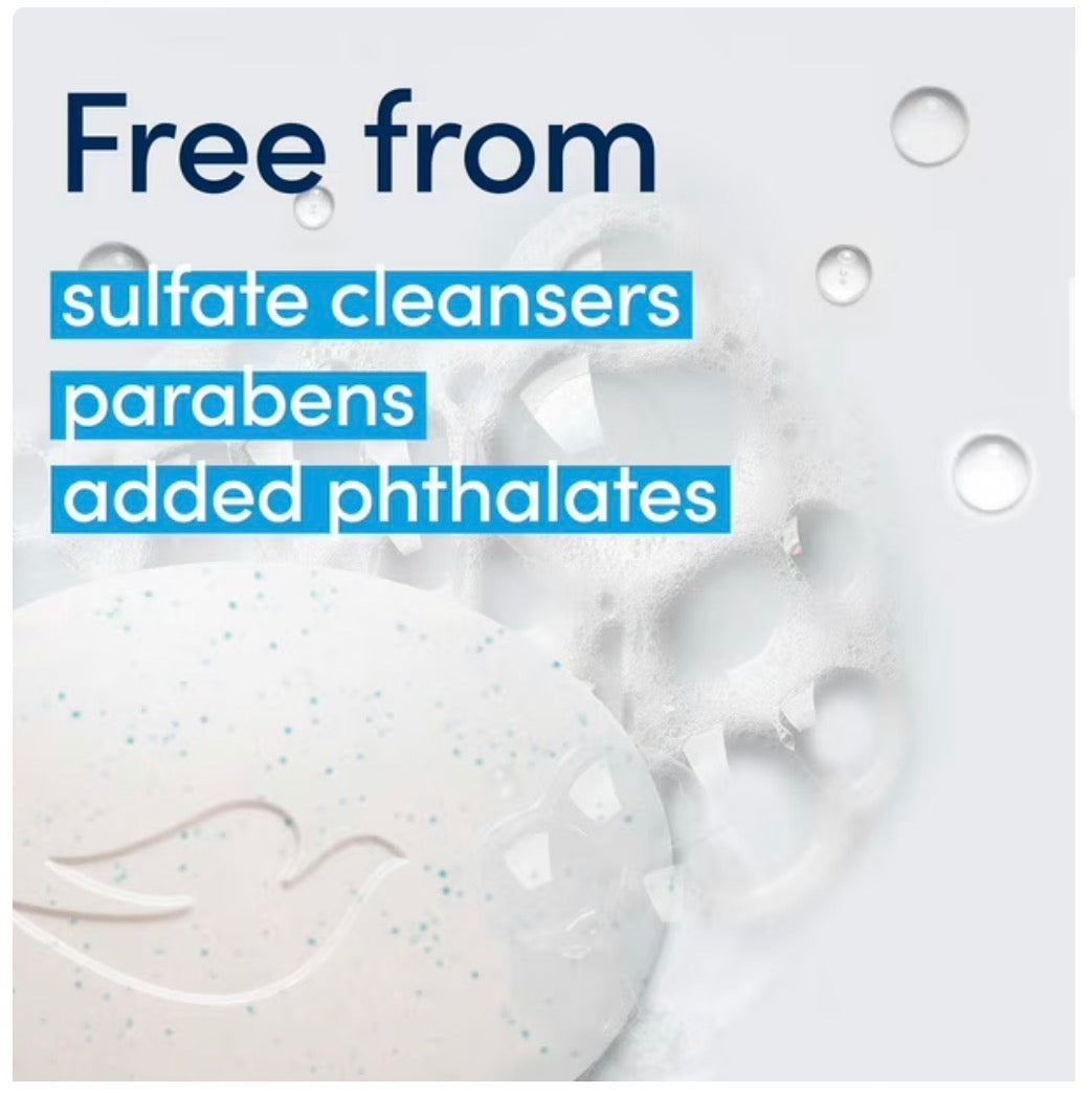 Dove Gentle Exfoliating Beauty Bar | Buffs Away Dead Skin & Boosts Moisture | Exfoliating & Moisturizing | 3.75oz/106g