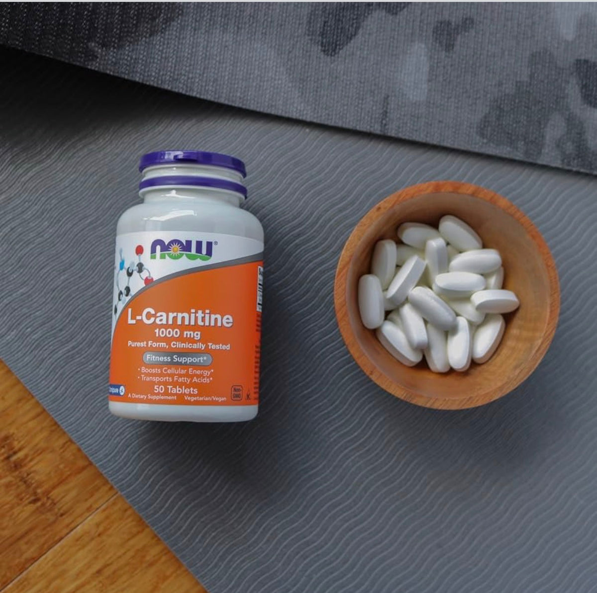 NOW L-Carnitine 1,000 mg | Improves Fertility in Men & Women | 500mg Per Capsule | Promotes Lean Muscle Development | Helps Convert Fat to Energy | 50 Tablets; Exp 05/2030