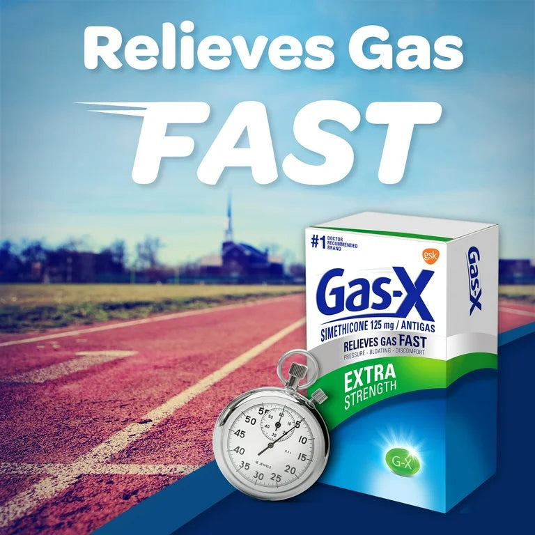 Gas-X Extra Strength Gas Relief Softgels With Simethicone 125mg | Provides Relief from Gas & Bloating | 20 Softgels; Exp❗️ 09/2026