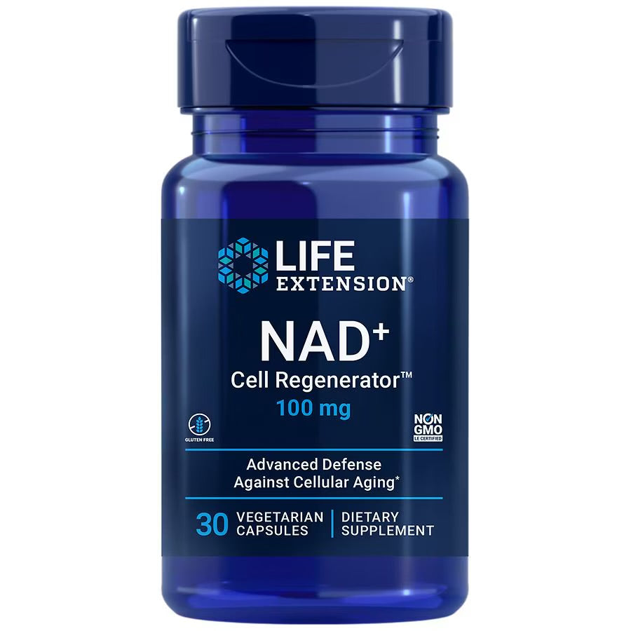 Life Extension NAD+ Cell Regenerator 100 mg Nicotinamide Riboside | Promotes Healthy Cellular Metabolism & Energy Production | Helps Fight General Fatigue & Promote Longevity | 30 Capsules; Exp 01/2027