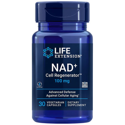 Life Extension NAD+ Cell Regenerator 100 mg Nicotinamide Riboside | Promotes Healthy Cellular Metabolism & Energy Production | Helps Fight General Fatigue & Promote Longevity | 30 Capsules; Exp 01/2027