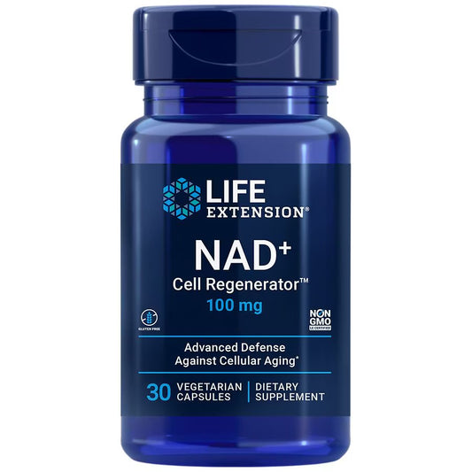 Life Extension NAD+ Cell Regenerator 100 mg Nicotinamide Riboside | Promotes Healthy Cellular Metabolism & Energy Production | Helps Fight General Fatigue & Promote Longevity | 30 Capsules; Exp 05/2027