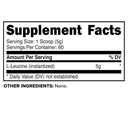 Primaforce Pure L-Leucine Powder | 5g per Serving | Increases Muscle Growth & Lean Body Mass | 10.7oz/300g; Exp 10/2028