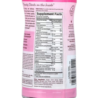 Nature's Bounty Optimal Solutions Essential Prenatal Gummies Mixed Berry Flavor | 50 Gummies; Exp 04/2027