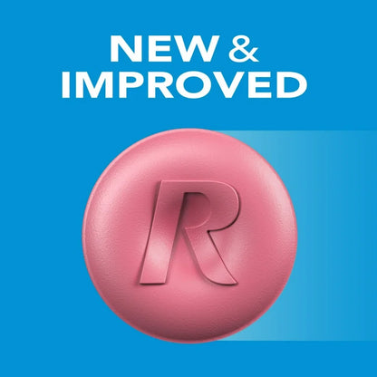 Rolaids Heartburn + Gas Antacid | Calcium Carbonate 1000mg + Magnesium Hydroxide 200mg + Simethicone 40mg | Berry Flavor ~ 60 Chewable Tablets; Exp 09/2026