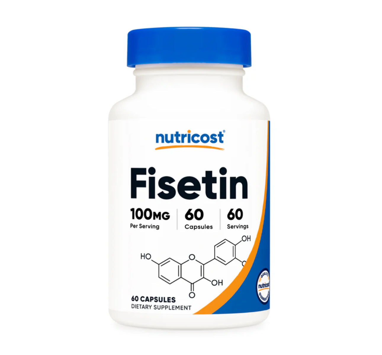 Nutricost Fisetin 100mg | Supports Healthy Aging | Supports Cellular Health & Boosts Cognitive Function | 60 Capsules; Exp 09/2027