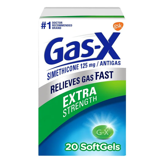 Gas-X Extra Strength Gas Relief Softgels With Simethicone 125mg | 20 Softgels; Exp❗️ 09/2026