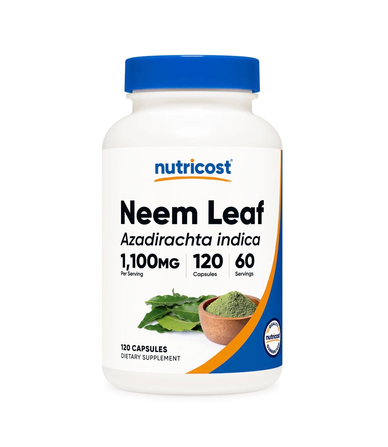 Nutricost Neem Leaf 1,100mg | 120 Capsules; Exp 03/2028