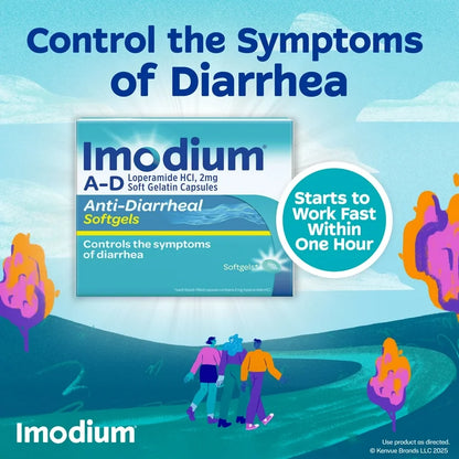 Imodium A-D Diarrhea Relief, Loperamide Hydrochloride | 12 Caplets; Exp 01/2027