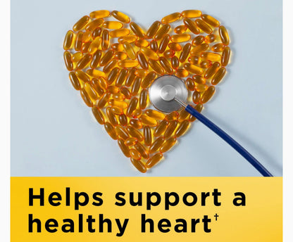 Nature Made Fish Oil 1200mg |Healthy Heart Support | 360mg Omega 3 | 100 Softgels, Exp 07/2028