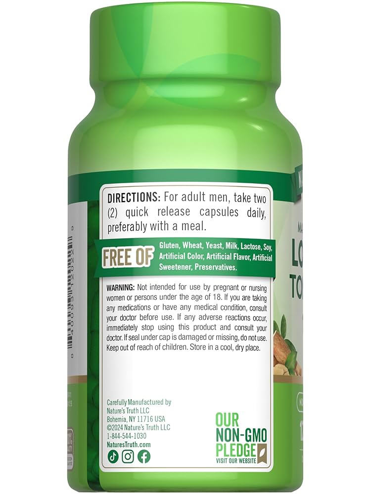 Nature’s Truth Maximum Strength Long Jack Tongkat Ali 1600 mg (per serving) | Concentrated Extract | 120 Quick Release Capsules; Exp 10/2027
