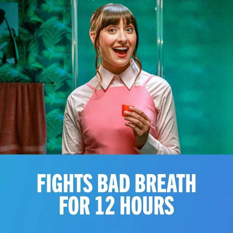 Therabreath Fresh Breath Oral Rinse | Mouth Wash for Bad Breath | Dentist Formulated | Alcohol-Free | 𝟐𝐱 𝐑𝐞𝐠𝐮𝐥𝐚𝐫 𝐒𝐢𝐳𝐞 | Invigorating Icy Mint ~ 33.8fl.oz/1 litre; Exp 08/2028 *𝐁𝐢𝐠 𝐬𝐢𝐳𝐞