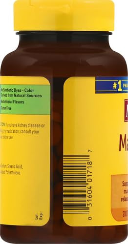 Nature Made Magnesium 250mg | 200 Day Supply | Magnesium Oxide for Muscle, Heart, Bone and Nerve Support | 200 Softgels, Exp 06/2026