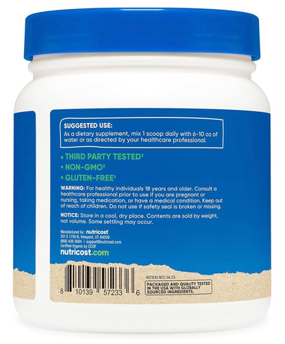 Nutricost Pure Maca Powder 1000mg | 454 Servings | Sexual & Reproductive Health | Supports Fertility | 1lb/454g; Exp 06/2028
