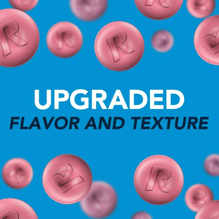 Rolaids Heartburn + Gas Antacid | Calcium Carbonate 1000mg + Magnesium Hydroxide 200mg + Simethicone 40mg | Berry Flavor ~ 60 Chewable Tablets; Exp 09/2026