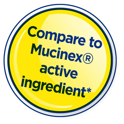 Equate Mucus Relief Guaifenesin 600mg | Extended-Release | Relieves Chest Congestion, Thins & Loosens Mucus | Similar to Mucinex | 20 Tablets; Exp 04/2027