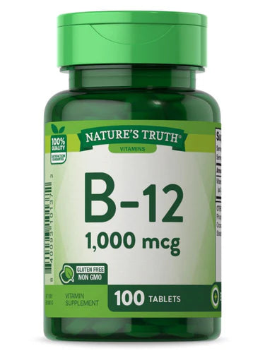 Nature's Truth Vitamin B-12 (Cyanocobalamin) 1000mcg | 100 Tablets Exp 10/2026