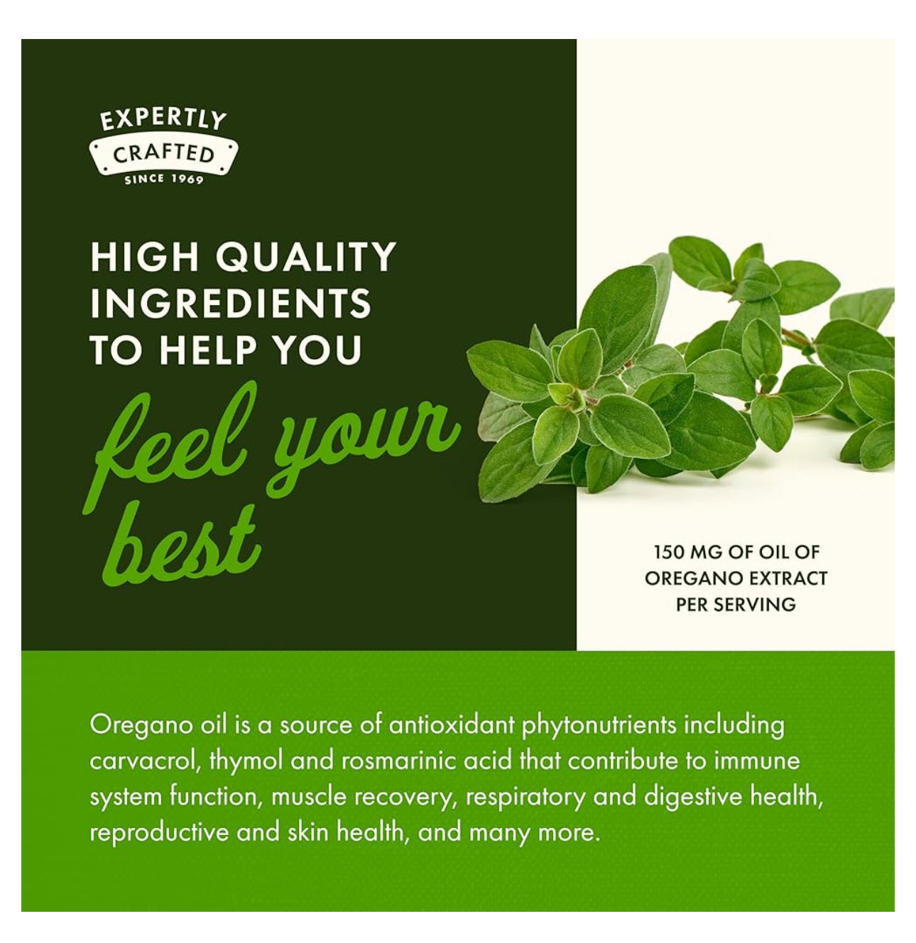 Swanson Oregano Oil 150mg 10:1 Extract | Supports Muscle & Joint Health | Concentrated Support for Gastrointestinal, Respiratory and Urinary tract | 120 Softgels; Exp 05/2028