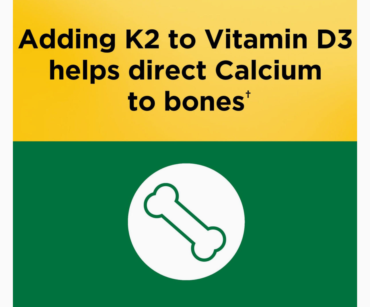 Nature Made Vitamin D3 + K2 | D3 5000IU (125 mcg), K2 100mcg MK-7 | Support for Bone, Teeth, Muscle and Immune Health | 30 Softgels; Exp 05/2027