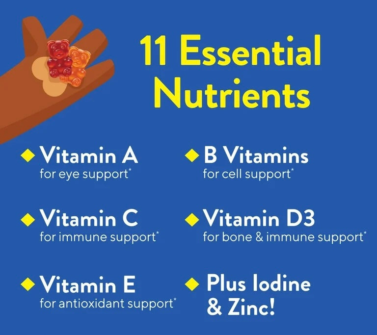 Lil Critters Gummy Vites Children Daily Multivitamin | 5-Months Dosage a Child | With a Boost of Vitamins C & D | For Kids Aged 2 Years & Above | 70 Gummies; Exp 04/2027