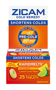 Zicam Cold Remedy Zinc RapidMelts with Elderberry | Homeopathic Cold Shortener | 𝗟𝗶𝗺𝗲-𝗟𝗲𝗺𝗼𝗻 𝗙𝗹𝗮𝘃𝗼𝗿 ~25 Quick Dissolve Tablets; Exp 08/2025