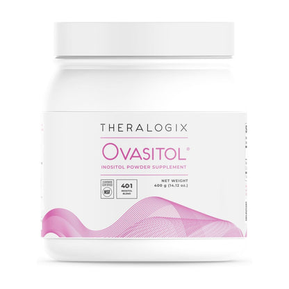 Theralogix Ovasitol Inositol Powder | Myo-Inositol & D-Chiro Inositol for Hormone Balance & Ovarian Function Support | 90-Day Supply, 180 Servings | 400g, Exp 11/2025