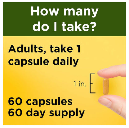 Nature Made Turmeric Curcumin 500mg | 60 Day Supply | Anti-Inflammatory & Antioxidant Support | 60 Capsules; Exp 05/2027
