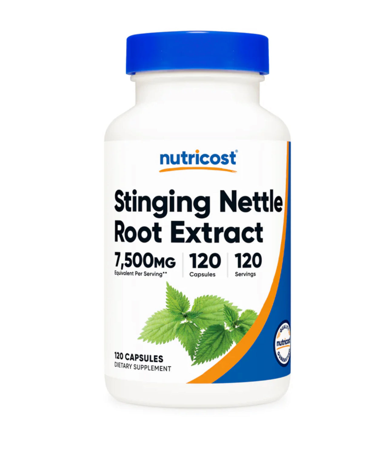 Nutricost Stinging Nettle Root Extract 7500mg | Prostate and Urinary Tract Health | Promotes Healthy Urinary Tract Flow & Frequency | 120 Capsules; Exp 02/2028