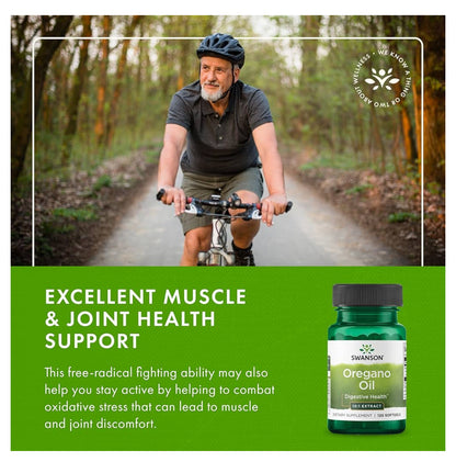 Swanson Oregano Oil 150mg 10:1 Extract | Supports Muscle & Joint Health | Concentrated Support for Gastrointestinal, Respiratory and Urinary tract | 120 Softgels; Exp 05/2028