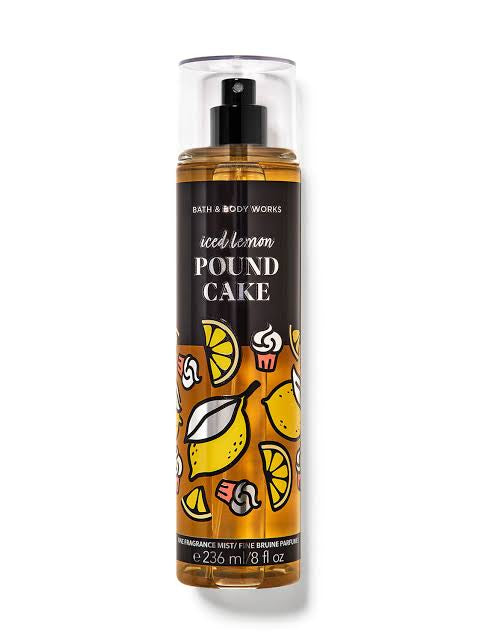 Bath & Body Works Iced Lemon Pound Cake Fine Fragrance Mist (Body Spray) | 8 fl.oz/236 ml