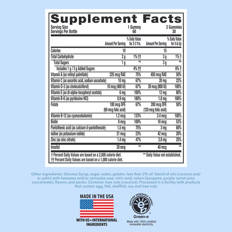 Lil Critters Frozen Daily Children Multivitamin | With 11 Essential Nutrients | For Kids Aged 2 Years & Above | 60 Gummies; Exp 06/2027