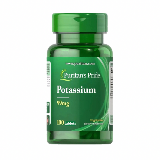 Puritan’s Pride Potassium Citrate 99mg | Supports Electrolyte Balance, Normal pH and Proper Muscular Contraction | 100 Tablets; Exp 08/2027