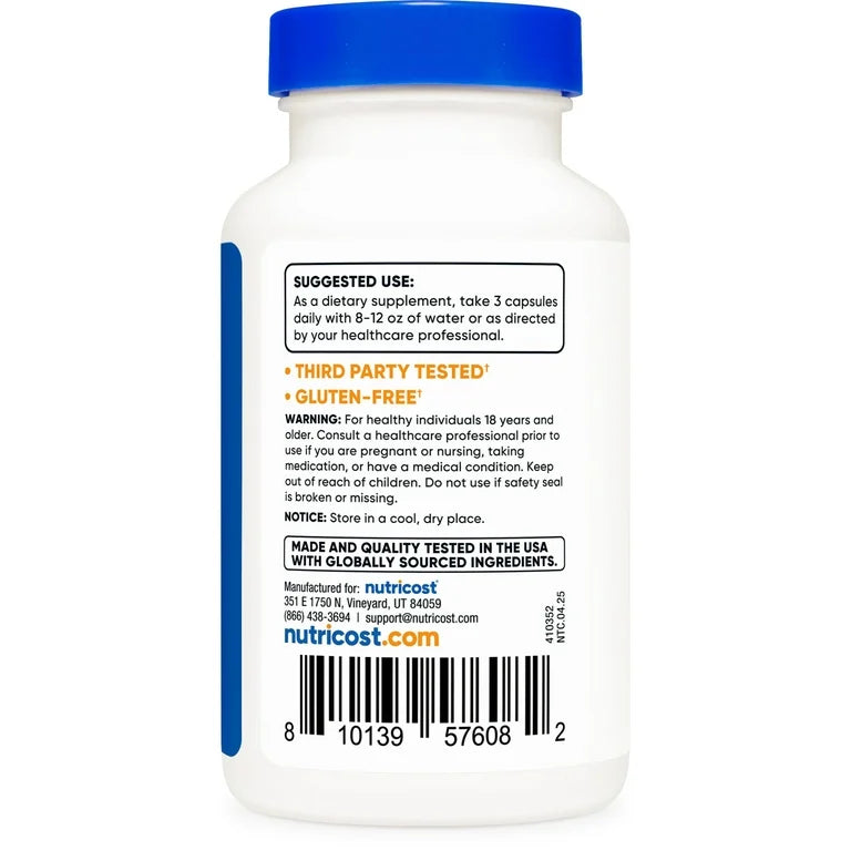 Nutricost Haritaki 2250mg (Terminalia Chebula) | Promotes Detoxification | 90 Capsules; Exp 04/2028