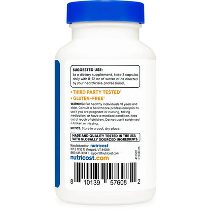 Nutricost Haritaki 2250mg (Terminalia Chebula) | Promotes Detoxification | 90 Capsules; Exp 04/2028