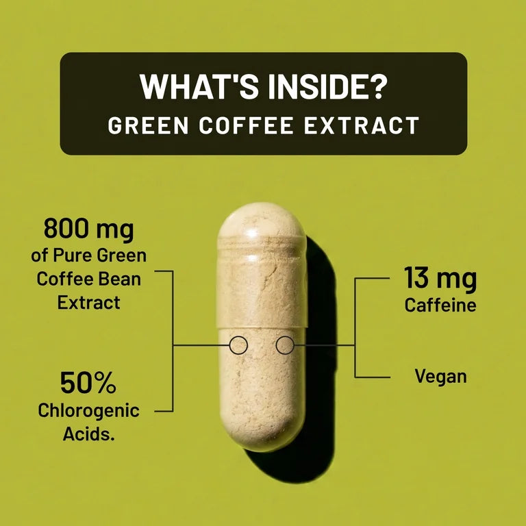NatureWise Green Coffee Bean Extract 800mg | 60 Capsules; Exp 05/2028
