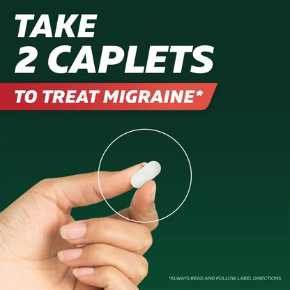 Excedrin Migraine Caplets for Migraine Headache Relief - 100 Caplets; Exp 10/2026