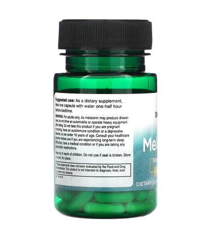 Swanson Melatonin 3mg | Sleep Aid | 60 Capsules; Exp 09/2027