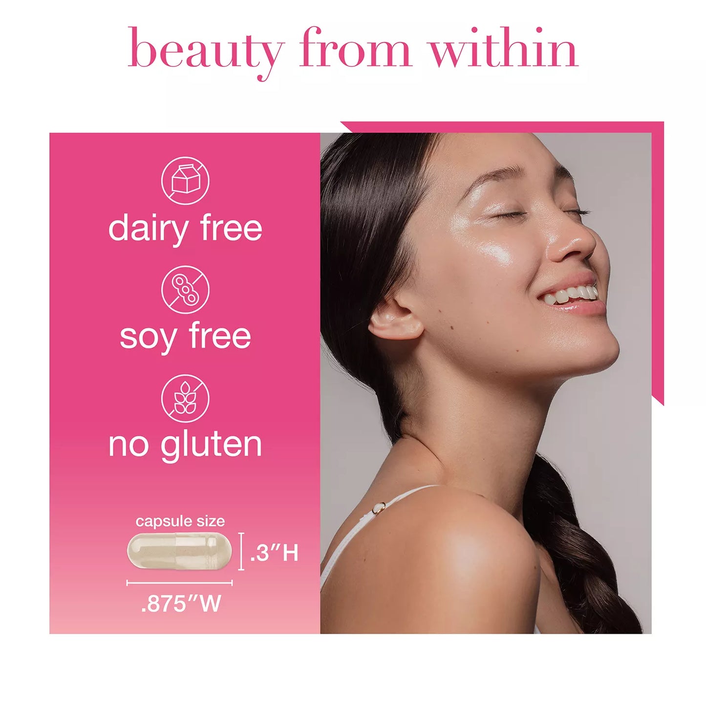 Youtheory Total Beauty Hyaluronic Acid, Collagen Peptides, Keratin & Biotin | 45 Day Supply | with Vitamin B6, Niacinamide, Pantothenic Acid | Supports Healthy Skin & Nourished Hair | 90 Capsules; Exp 10/2025
