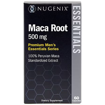 Nugenix 100% Peruvian Maca Root | Promotes Male Vitality | 60 Capsules, Exp 05/2025