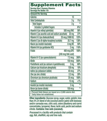 Vitafusion Women’s Multivitamin with Vitamin C & E | For Energy Metabolism, Bone & Immune Support | Delicious Berry Flavor | 220 Gummies; Exp 01/2027