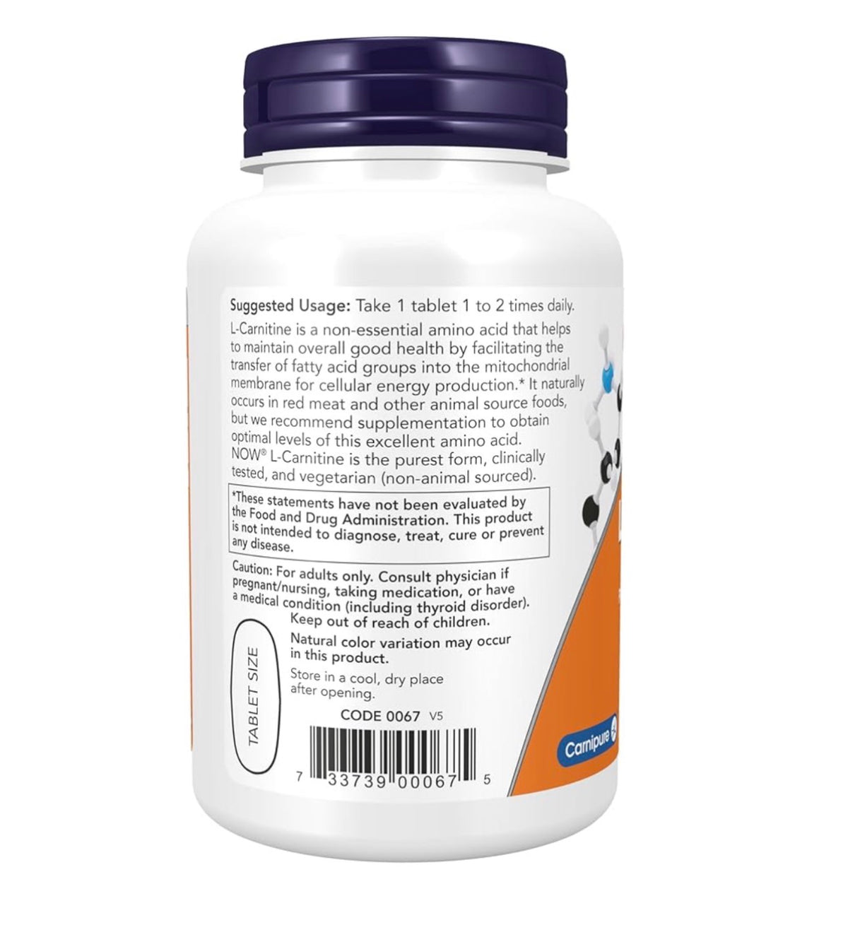 NOW L-Carnitine 1,000 mg | Improves Fertility in Men & Women | 500mg Per Capsule | Promotes Lean Muscle Development | Helps Convert Fat to Energy | 50 Tablets; Exp 05/2030