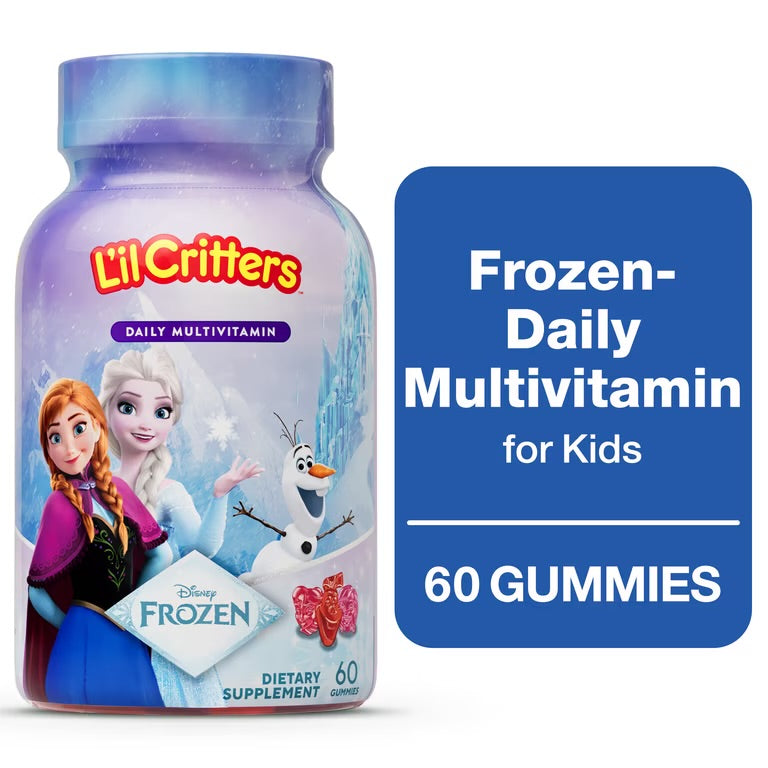 Lil Critters Frozen Daily Children Multivitamin | With 11 Essential Nutrients | For Kids Aged 2 Years & Above | 60 Gummies; Exp 06/2027
