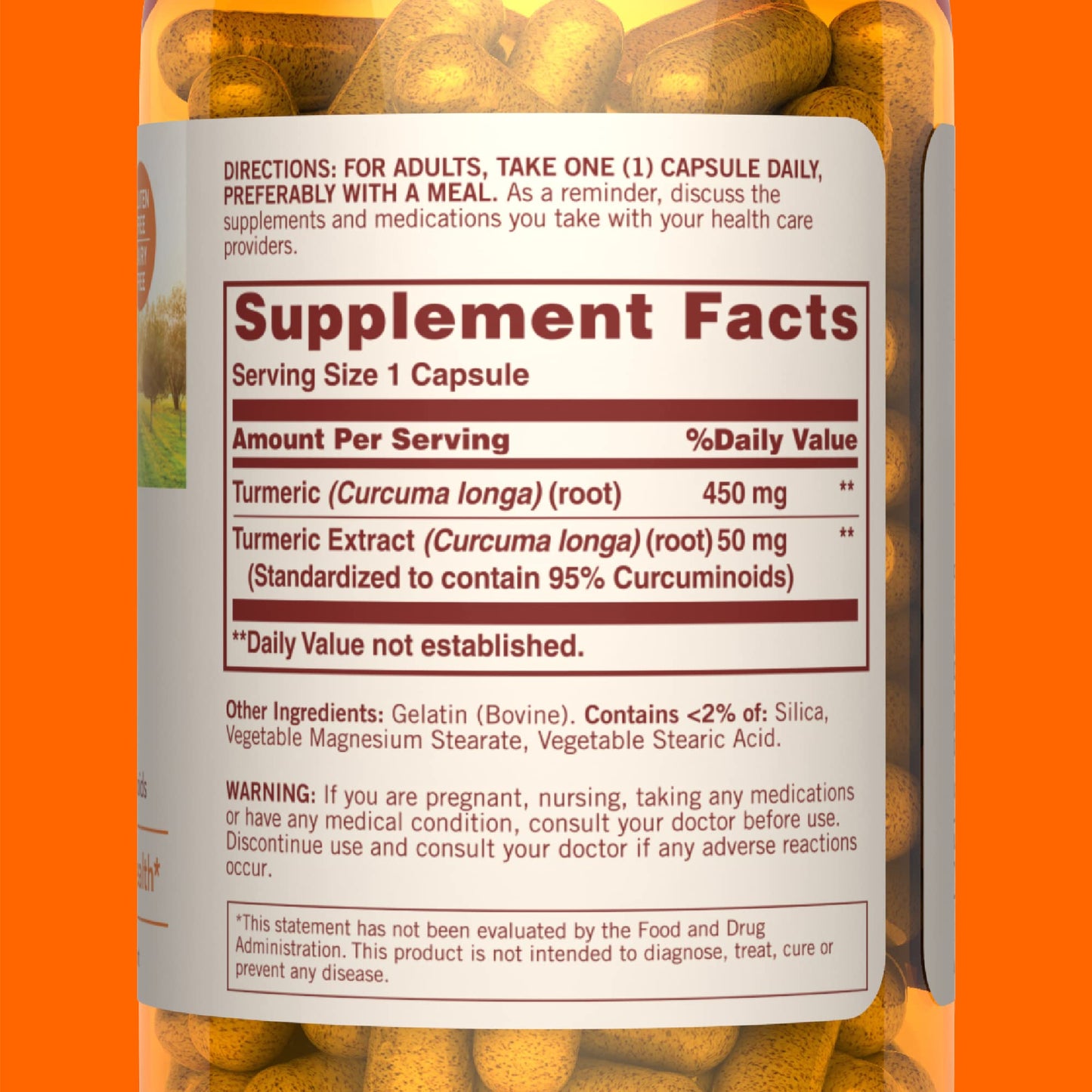 Sundown Turmeric 500 mg | 90 Day Supply | Supports Antioxidant Health | Anti-Inflammatory | 90 Capsules, Exp 01/2026